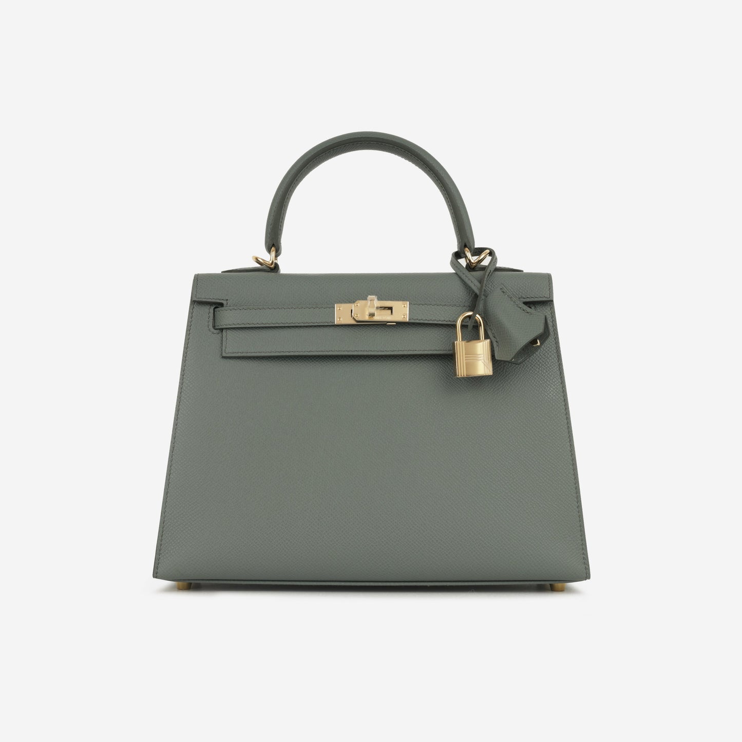 Hermès Kelly 25 - Vert Amande Epsom | Permabrass Hardware