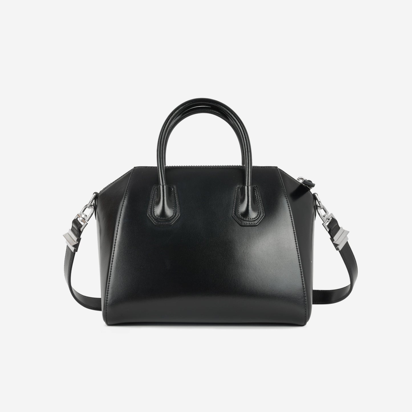 Givenchy Givenchy Medium Antigona - Black Calfskin | Silver Hardware