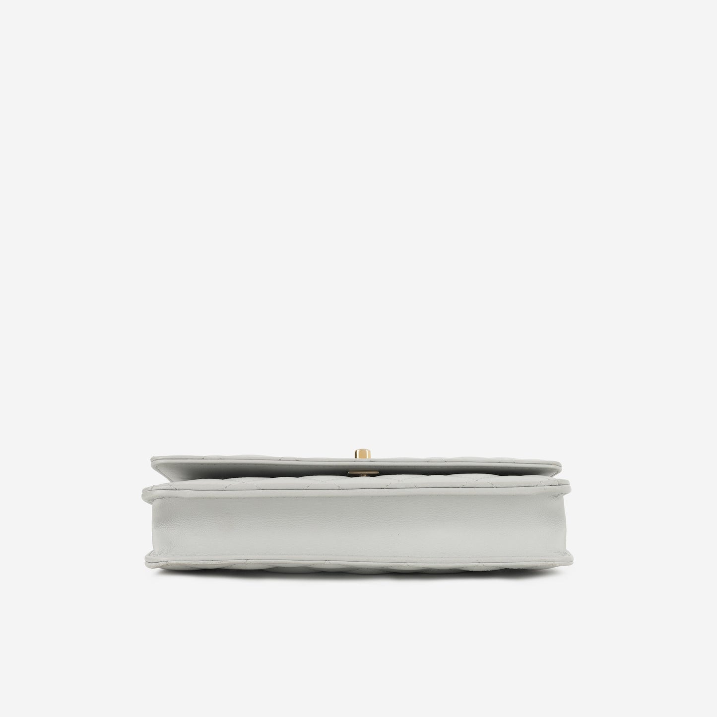 Chanel Chanel Pearl Crush Wallet On Chain - Grey Lambskin | Gold Hardware