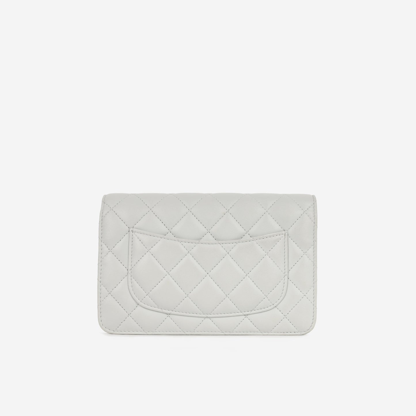 Chanel Chanel Pearl Crush Wallet On Chain - Grey Lambskin | Gold Hardware