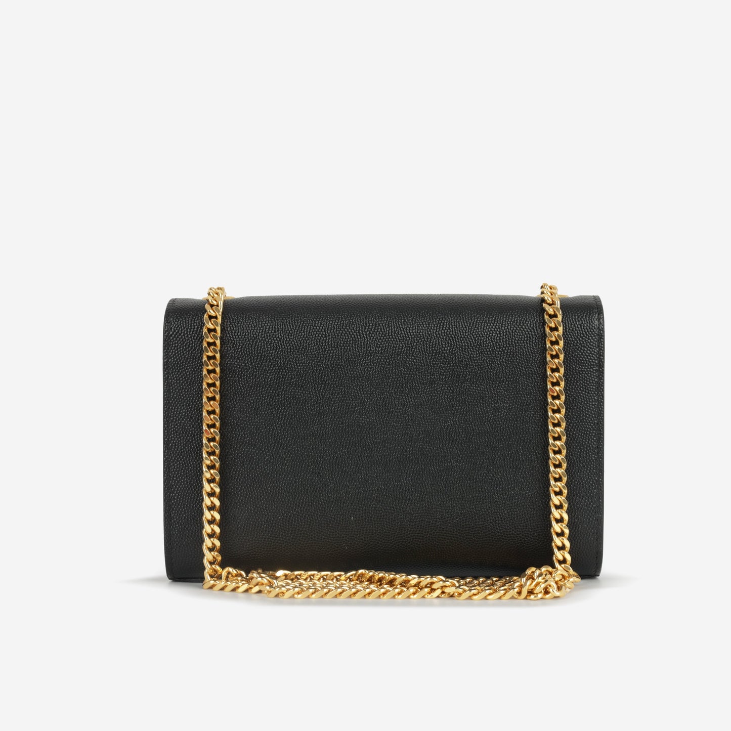 Saint Laurent Small Kate - Black Grained Leather | Gold Hardware