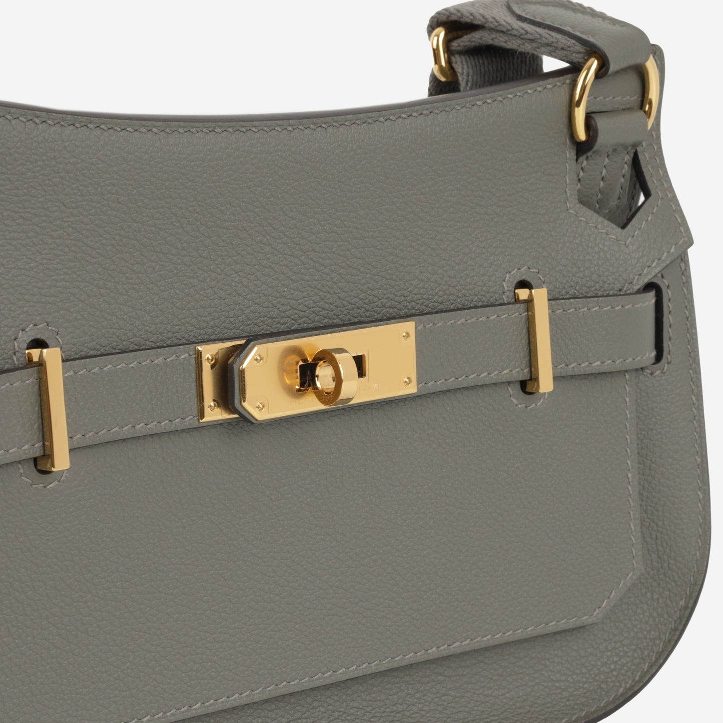 Hermès Mini Jypsiere - Gris Meyer Evercolour | Gold Hardware