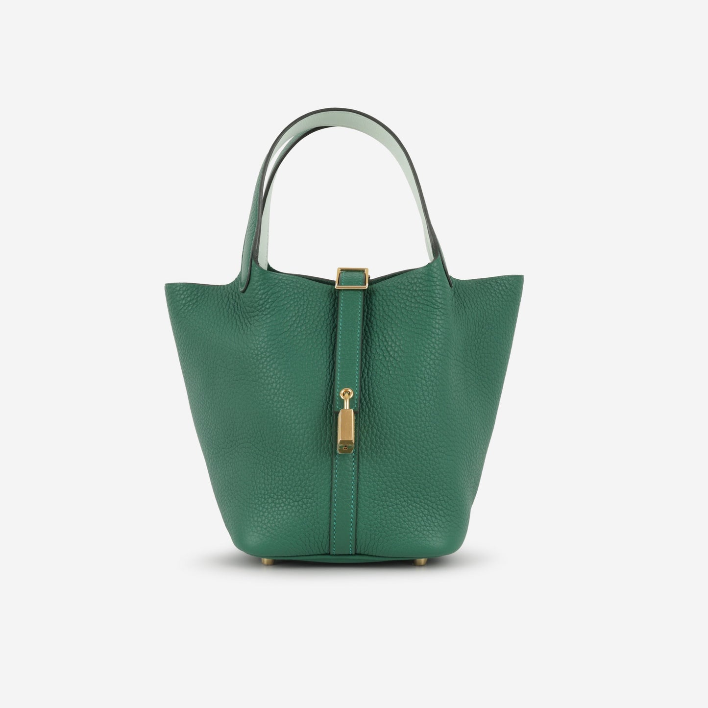 Hermès Picotin 18 Eclat - Vert Moyen / Vert Peppermint Clemence | Gold Hardware