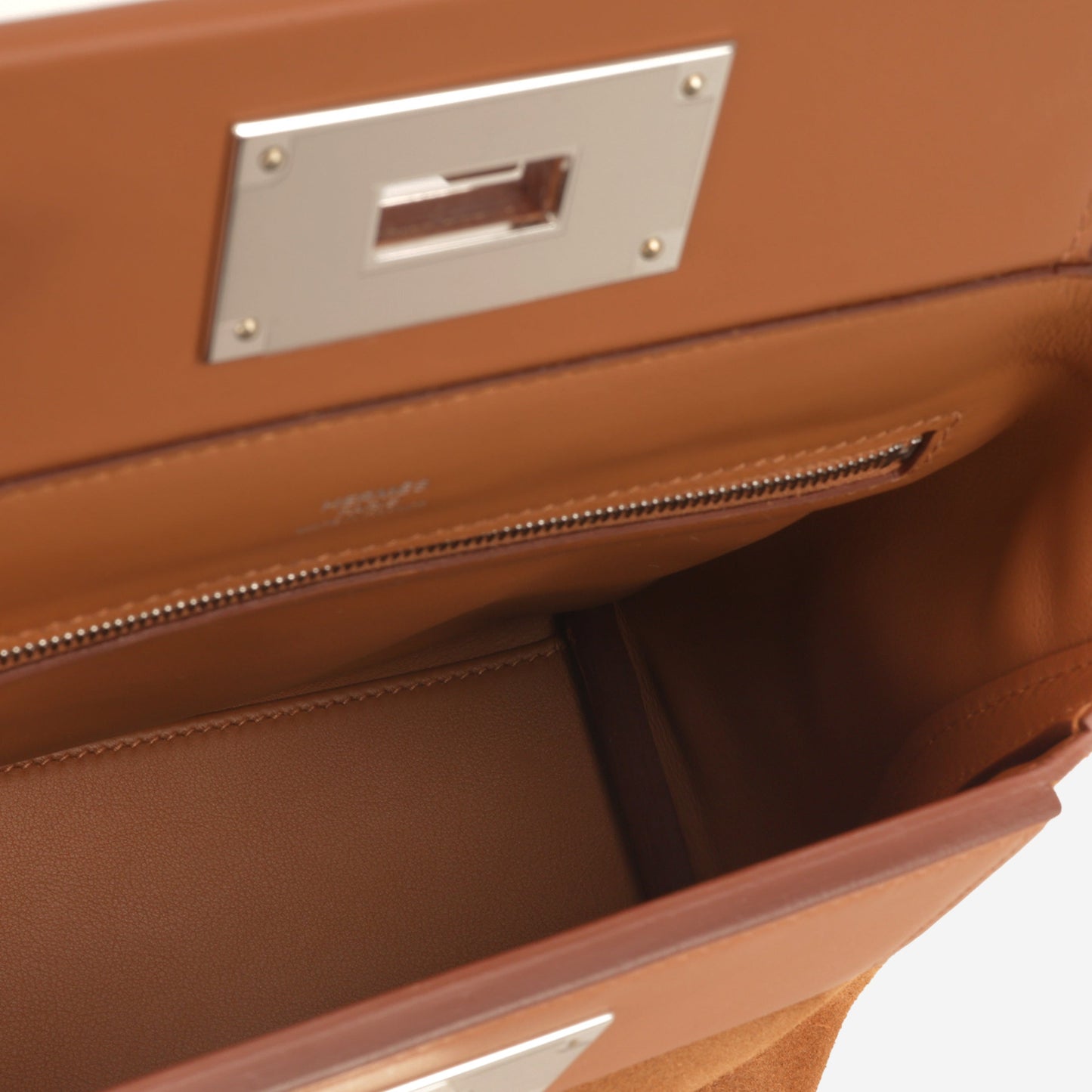 Hermès Mini 24/24 - Gold Grizzly Swift | Palladium Hardware