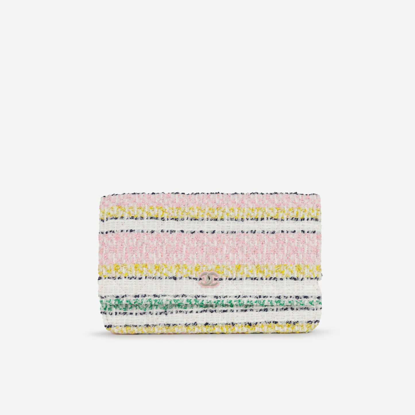 Chanel 24s Classic Wallet on Chain - Mixed Tweed | Silver Hardware