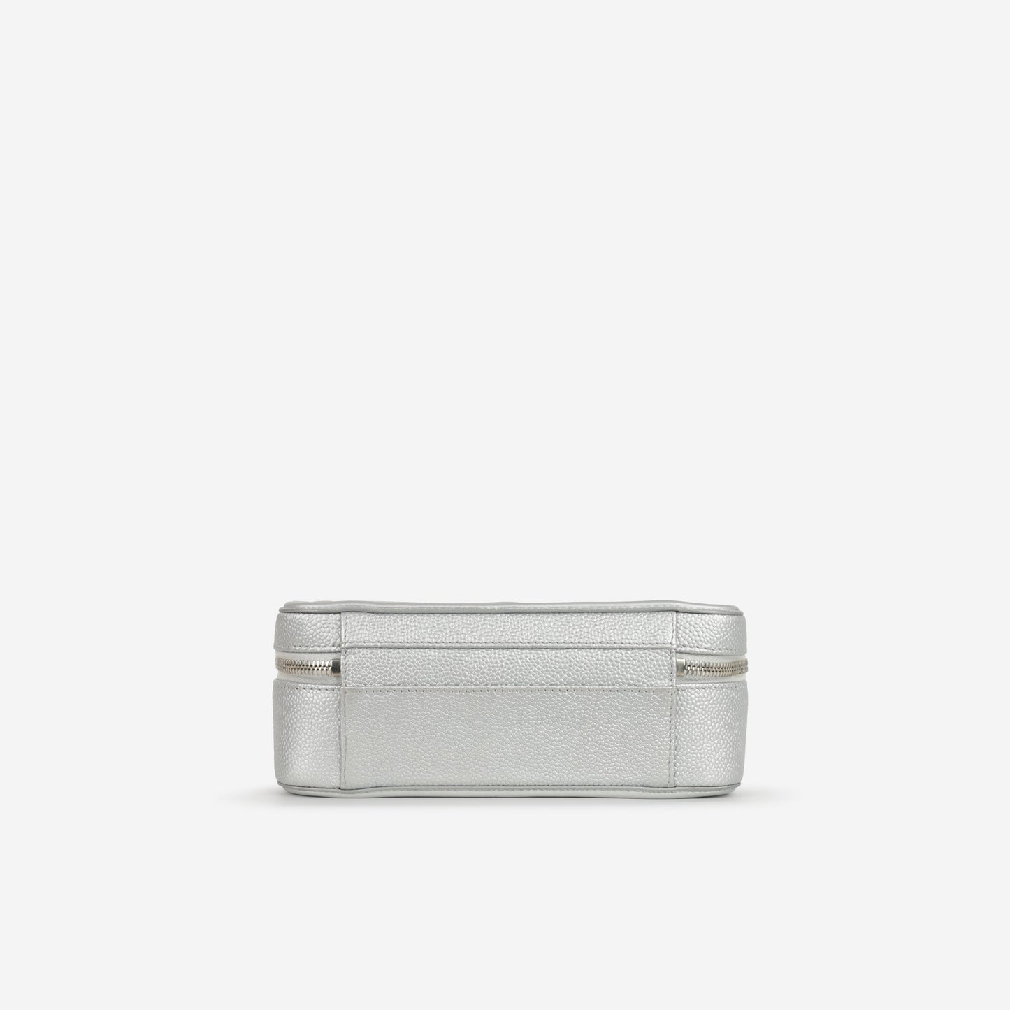 Chanel Medium Filigree Vanity Case - Silver Caviar | Silver Hardware