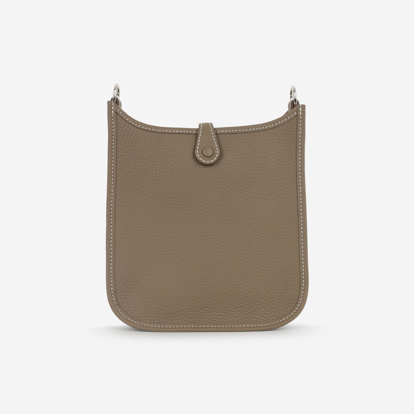 Hermès Mini Evelyne - Etoupe Clemence / Bleu Indigo Strap | Palladium Hardware