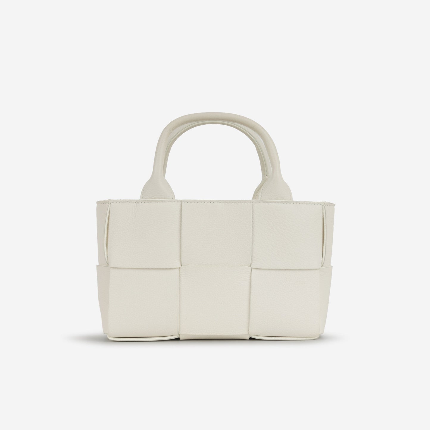 Bottega Veneta Candy Arco Tote - White Intrecciato | Gold Hardware