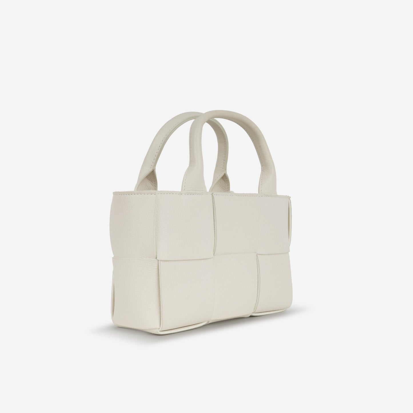 Bottega Veneta Candy Arco Tote - White Intrecciato | Gold Hardware