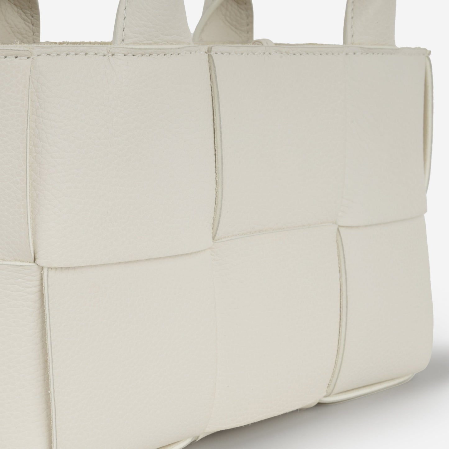 Bottega Veneta Candy Arco Tote - White Intrecciato | Gold Hardware