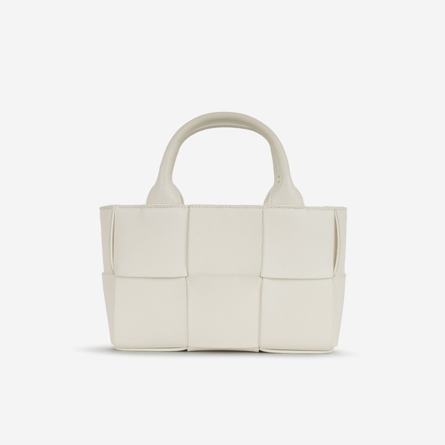 Bottega Veneta Candy Arco Tote - White Intrecciato | Gold Hardware