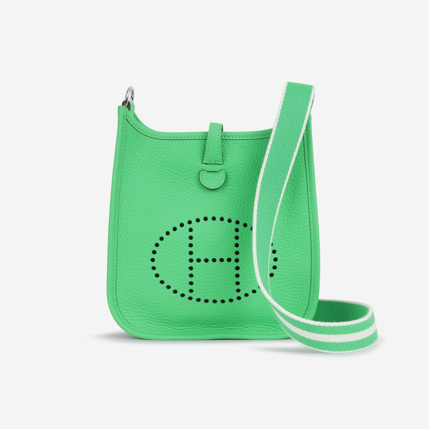 Hermès Evelyne TPM - Vert Comics Clemence / Vert Fizz-Vert Comics Strap | Palladium Hardware (NWT)
