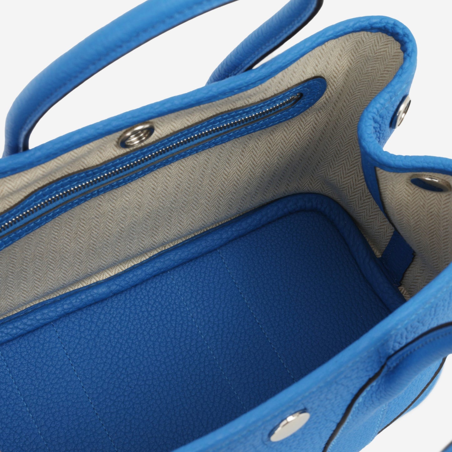 Hermès Neo Garden Party 23 - Blue Hydra Negonda | Palladium Hardware (NWT)