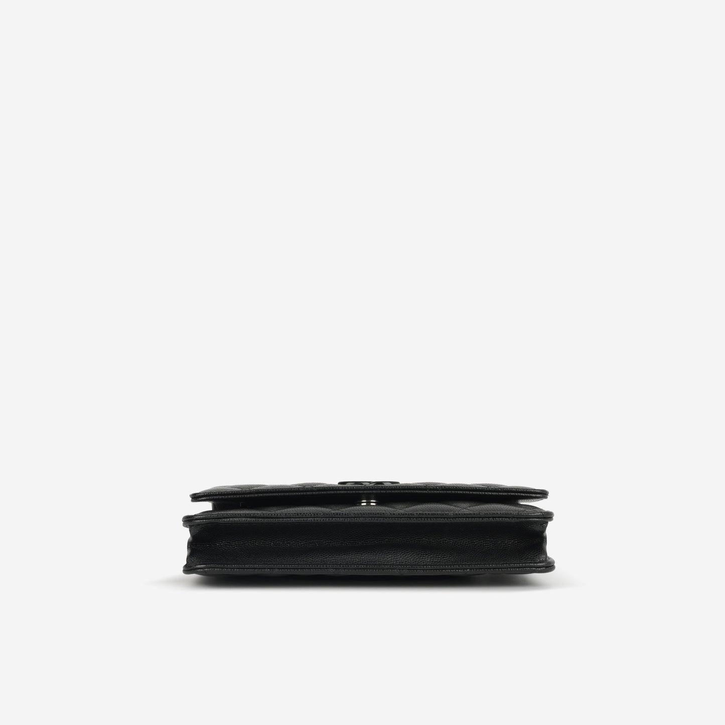 Chanel Seasonal Wallet On Chain - So Black Caviar