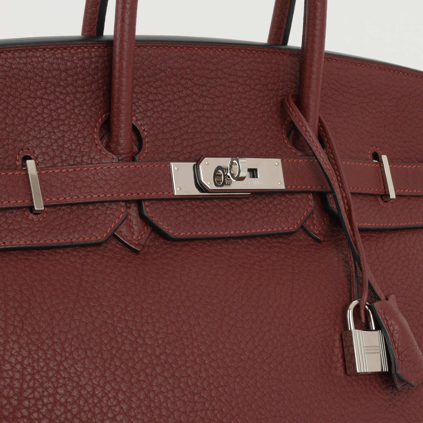 Hermès Birkin 35 - Rouge H Fjord | Palladium Hardware