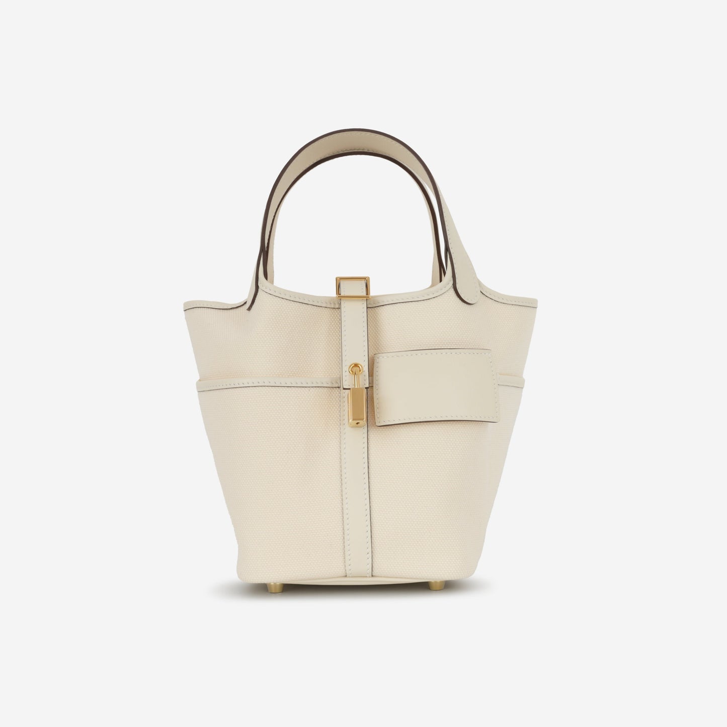 Hermès Picotin 18 Cargo - Ecru Canvas / Nata Swift | Gold Hardware