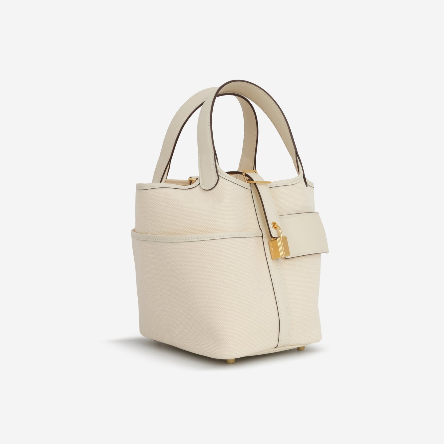 Hermès Picotin 18 Cargo - Ecru Canvas / Nata Swift | Gold Hardware