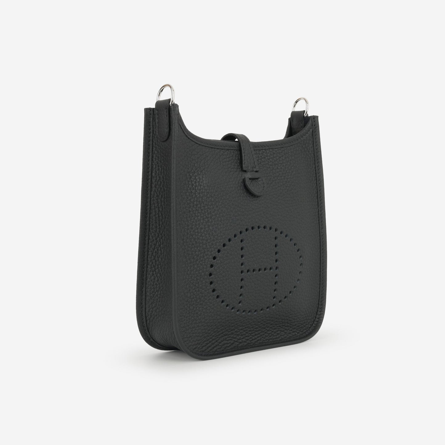 Hermès Mini Evelyne 16 - Black Clemence | Palladium Hardware