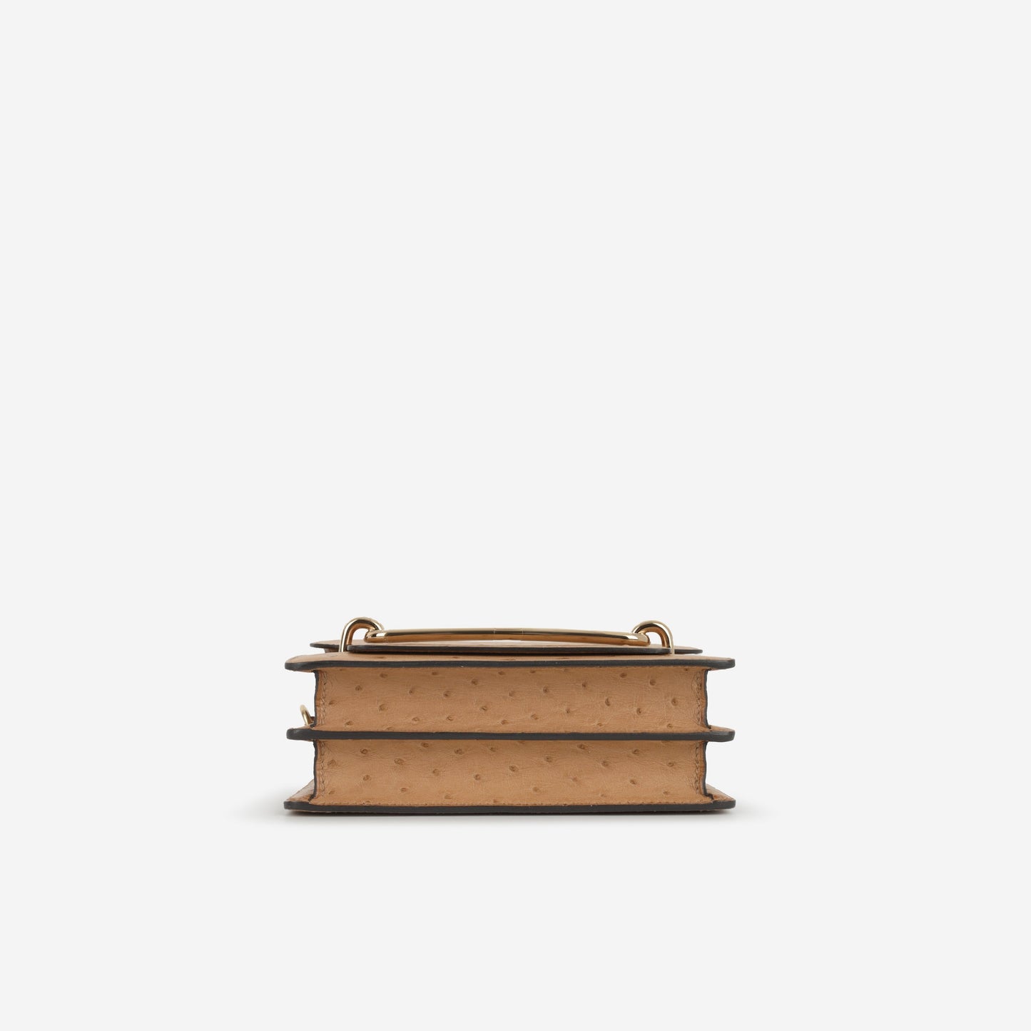 Hermès Mini Roulis - Chai Ostrich | Permabrass Hardware