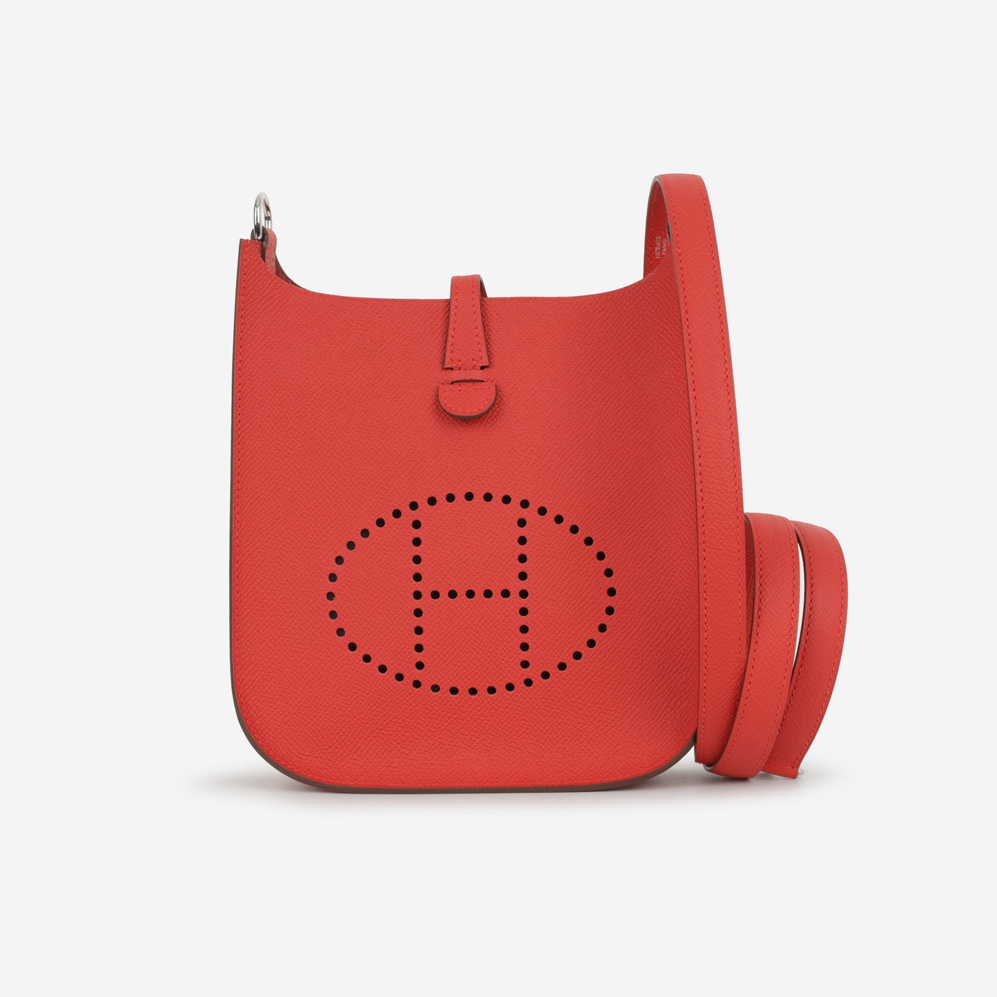 Hermès Mini Evelyne 16 - Rouge Radieux Epsom | Palladium Hardware