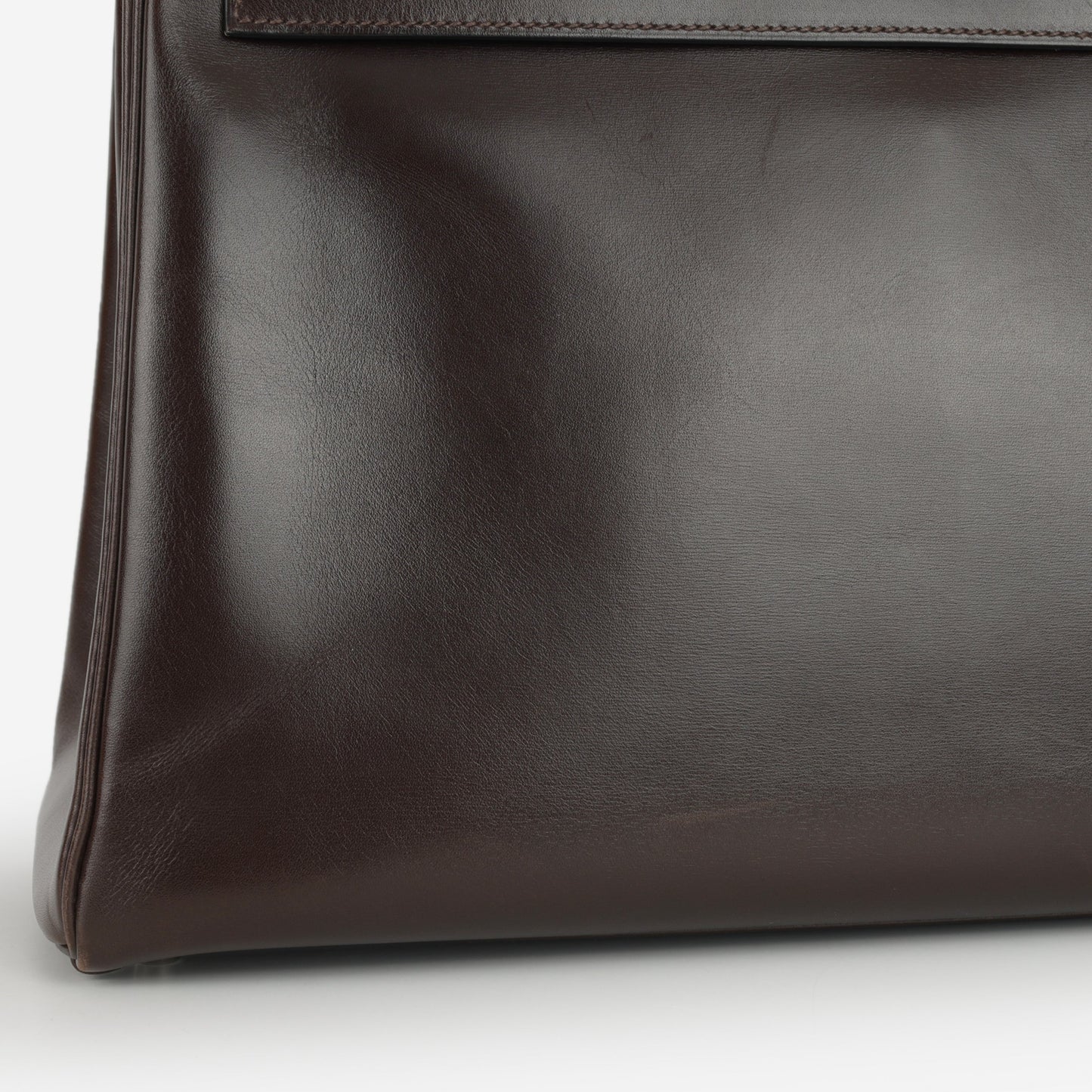 Hermès Kelly 35 - Ebene Box Calf Retourne | Palladium Hardware