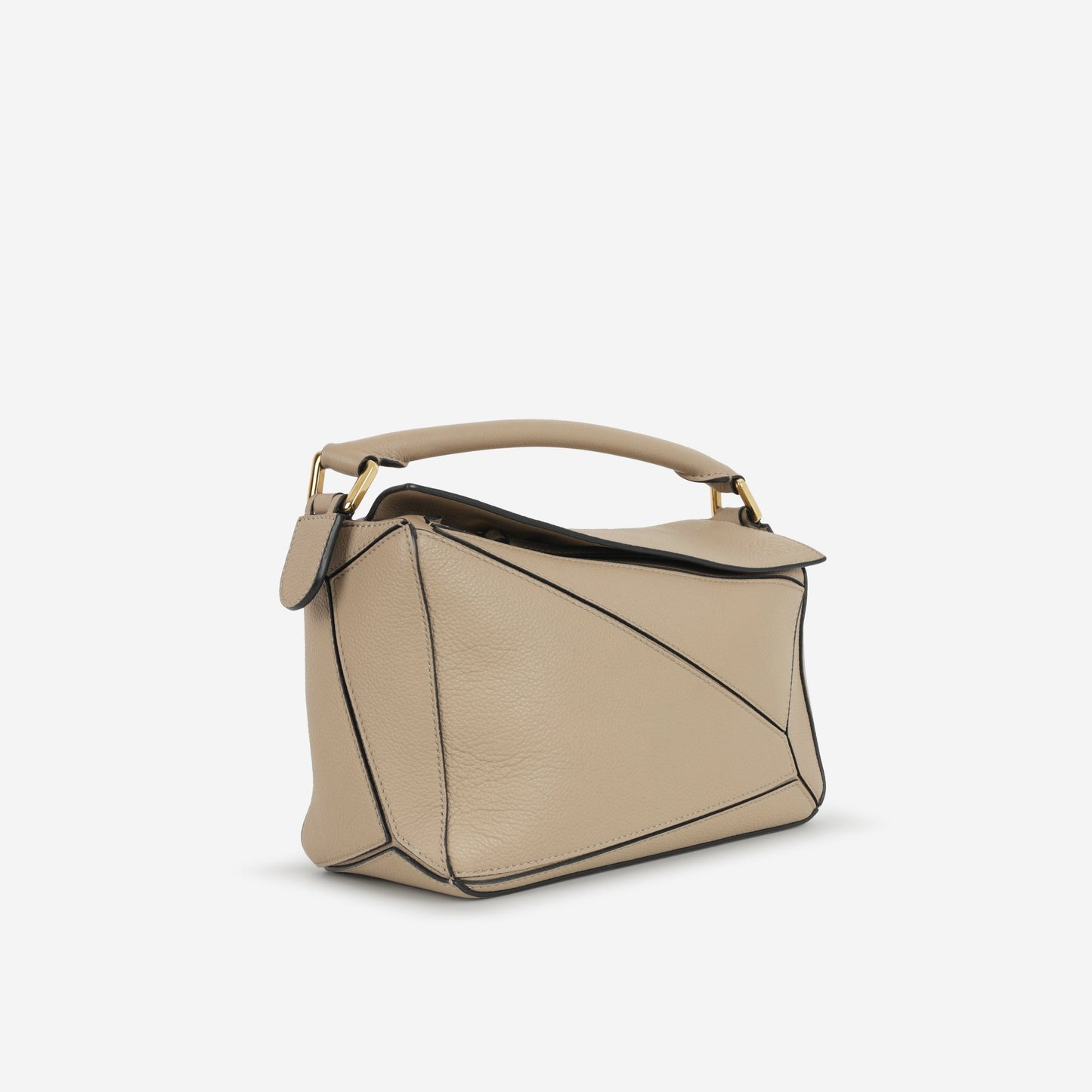 Loewe Small Puzzle Bag - Sand Grained Calfskin | Gold Hardware