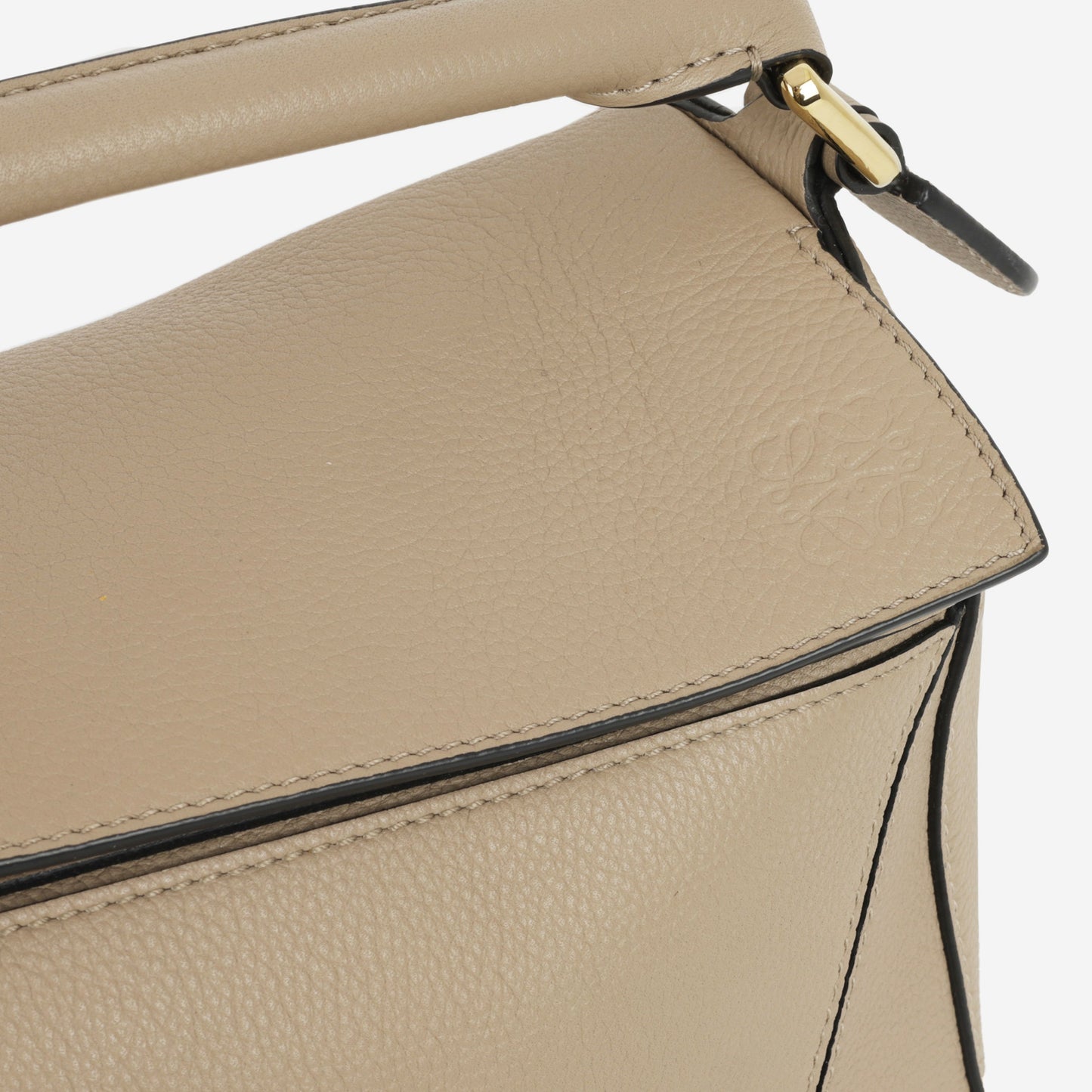 Loewe Small Puzzle Bag - Sand Grained Calfskin | Gold Hardware