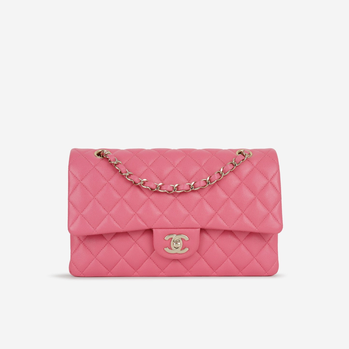 Chanel Medium Classic Flap - Hot Pink Caviar | Champagne Gold Hardware