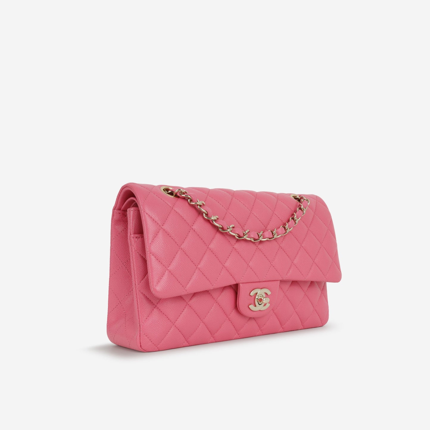Chanel Medium Classic Flap - Hot Pink Caviar | Champagne Gold Hardware