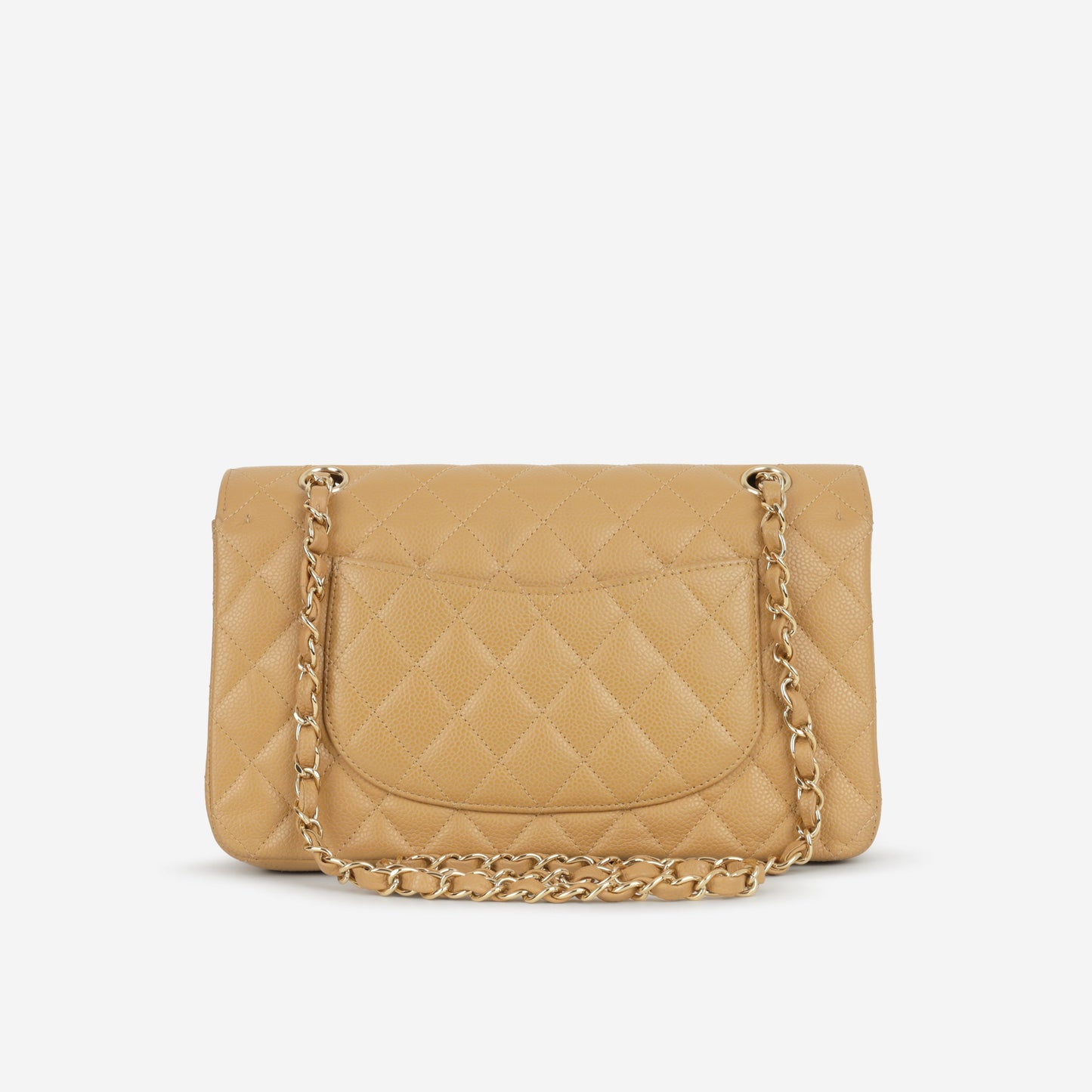 Chanel Vintage Medium Classic Flap - Beige Caviar | Gold Hardware