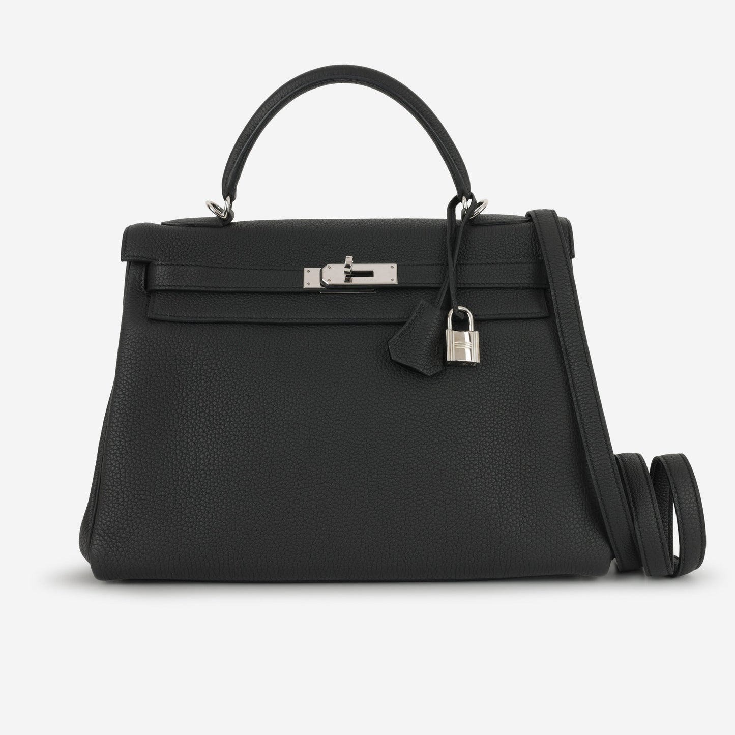 Hermès Kelly 32 - Black Togo | Palladium Hardware