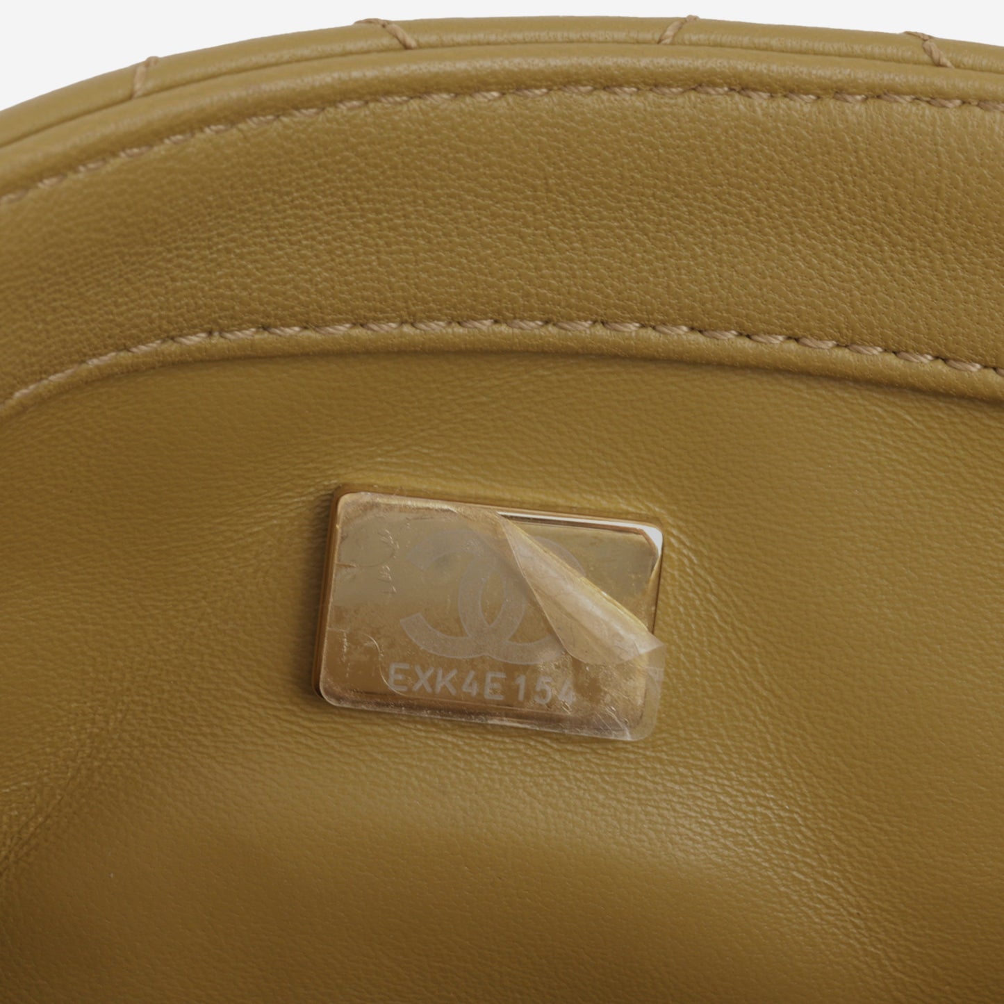 Chanel Mini Flap Square Pearl Crush - Olive Green Lambskin | Gold Hardware