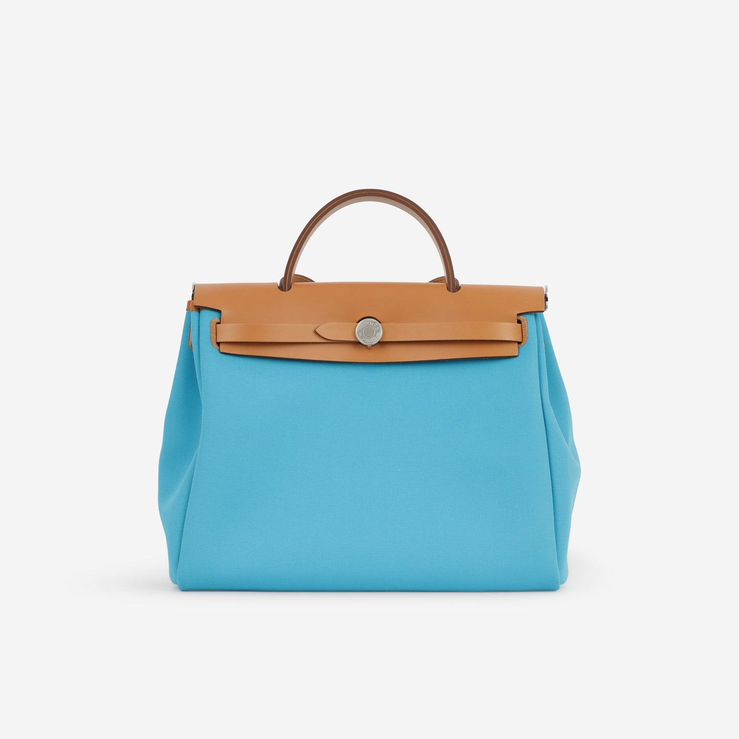 Hermès Herbag 31 - Bleu Aztec / Menthe / Fauve | Palladium Hardware