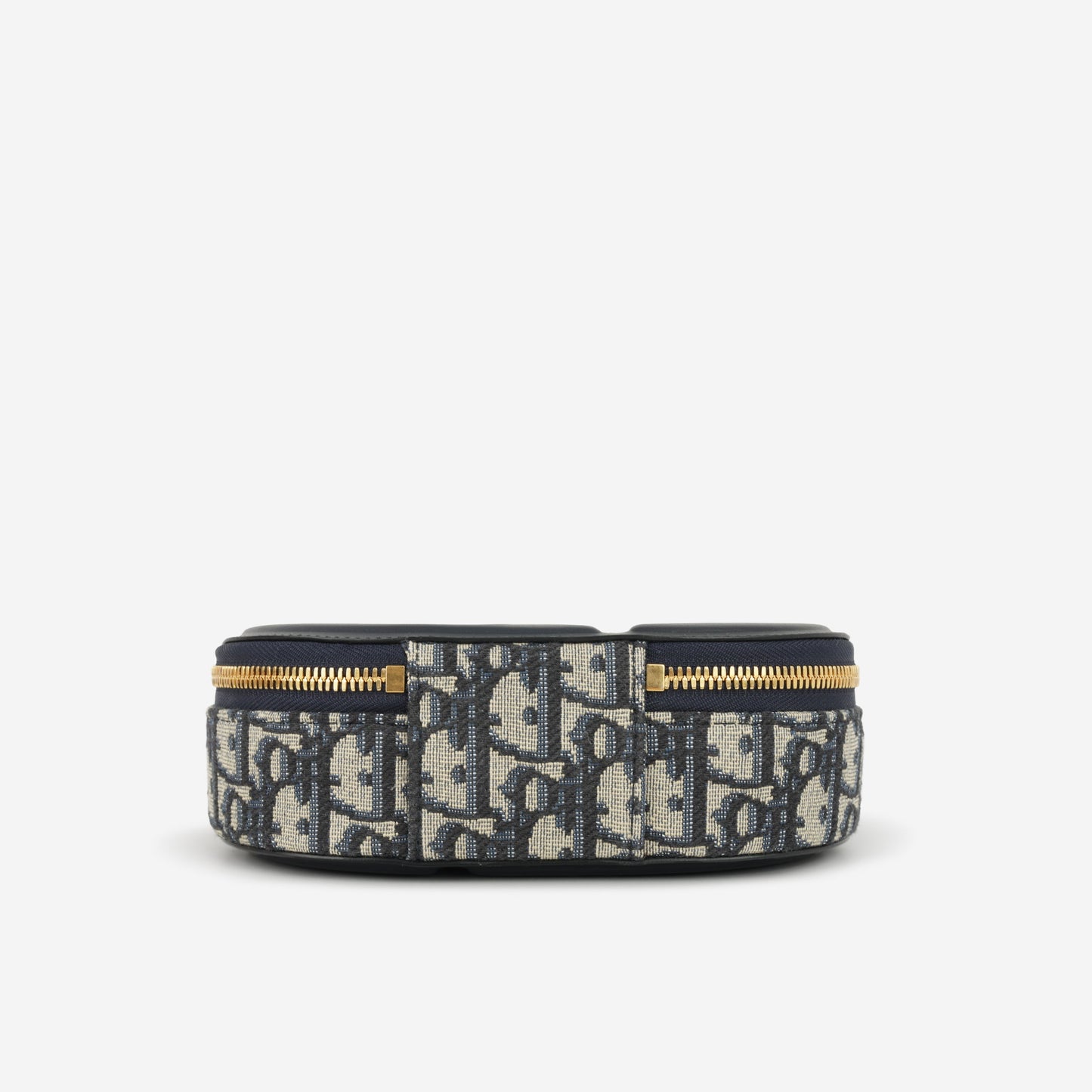 Dior CD Signature Oval Camera Bag - Navy Oblique | Gold Hardware
