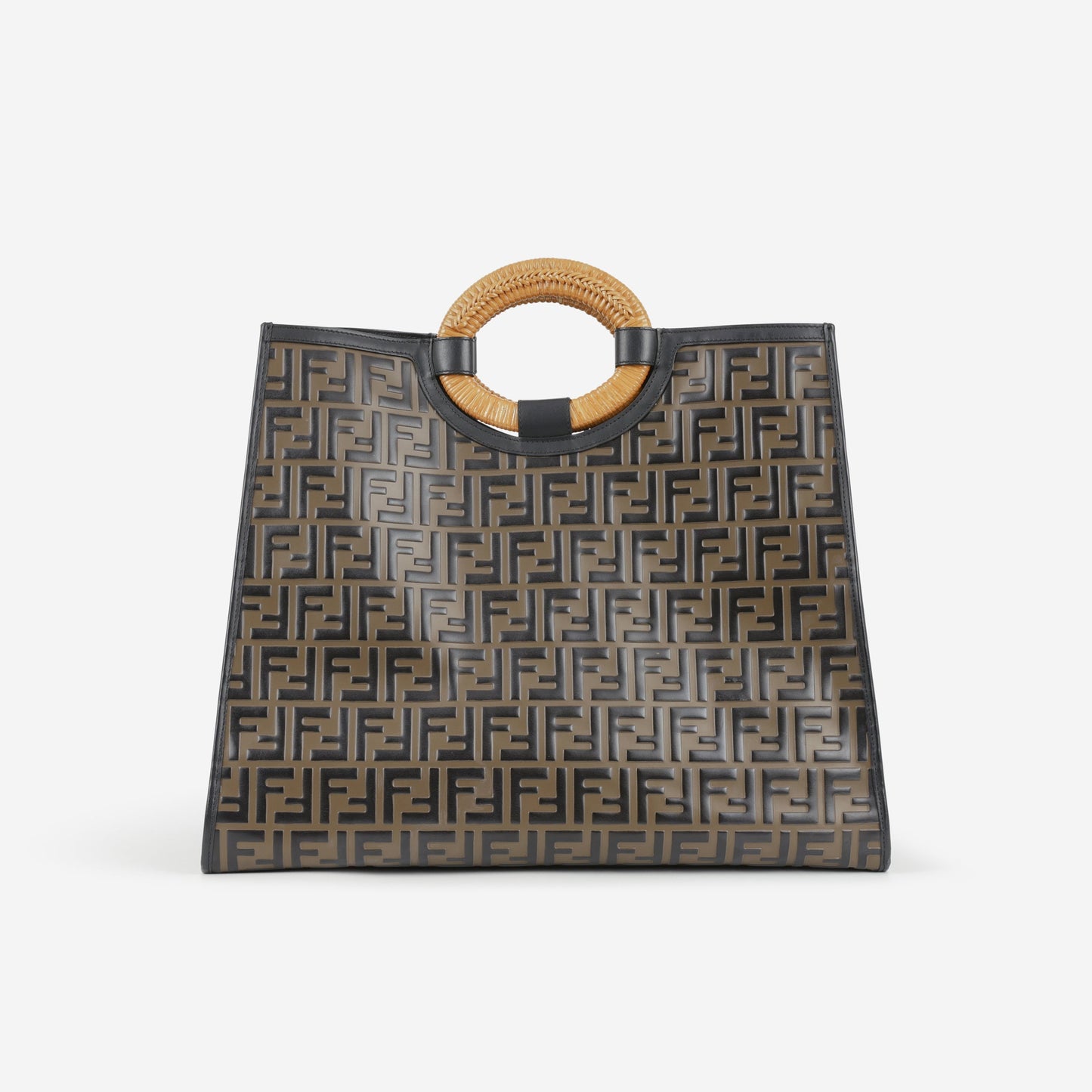 Fendi Runaway Shopper Tote - FF Zucca Calfskin | Silver Hardware