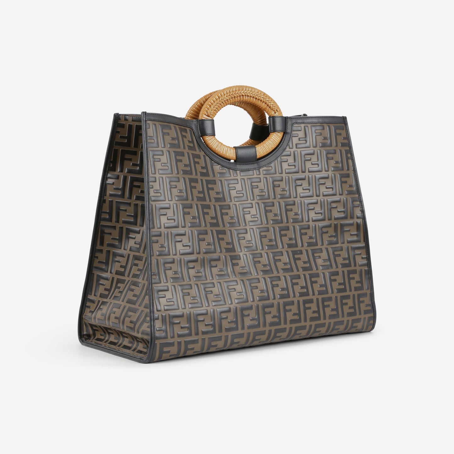 Fendi Runaway Shopper Tote - FF Zucca Calfskin | Silver Hardware