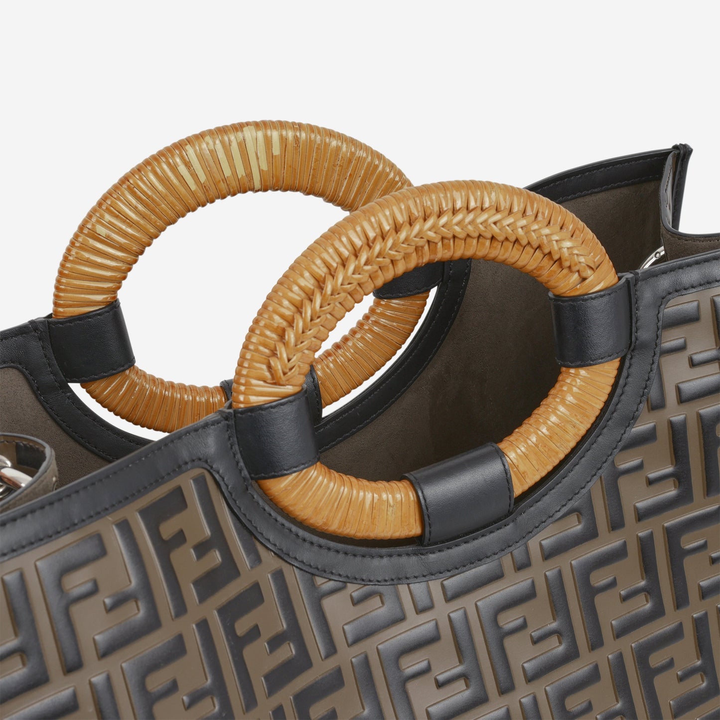 Fendi Runaway Shopper Tote - FF Zucca Calfskin | Silver Hardware