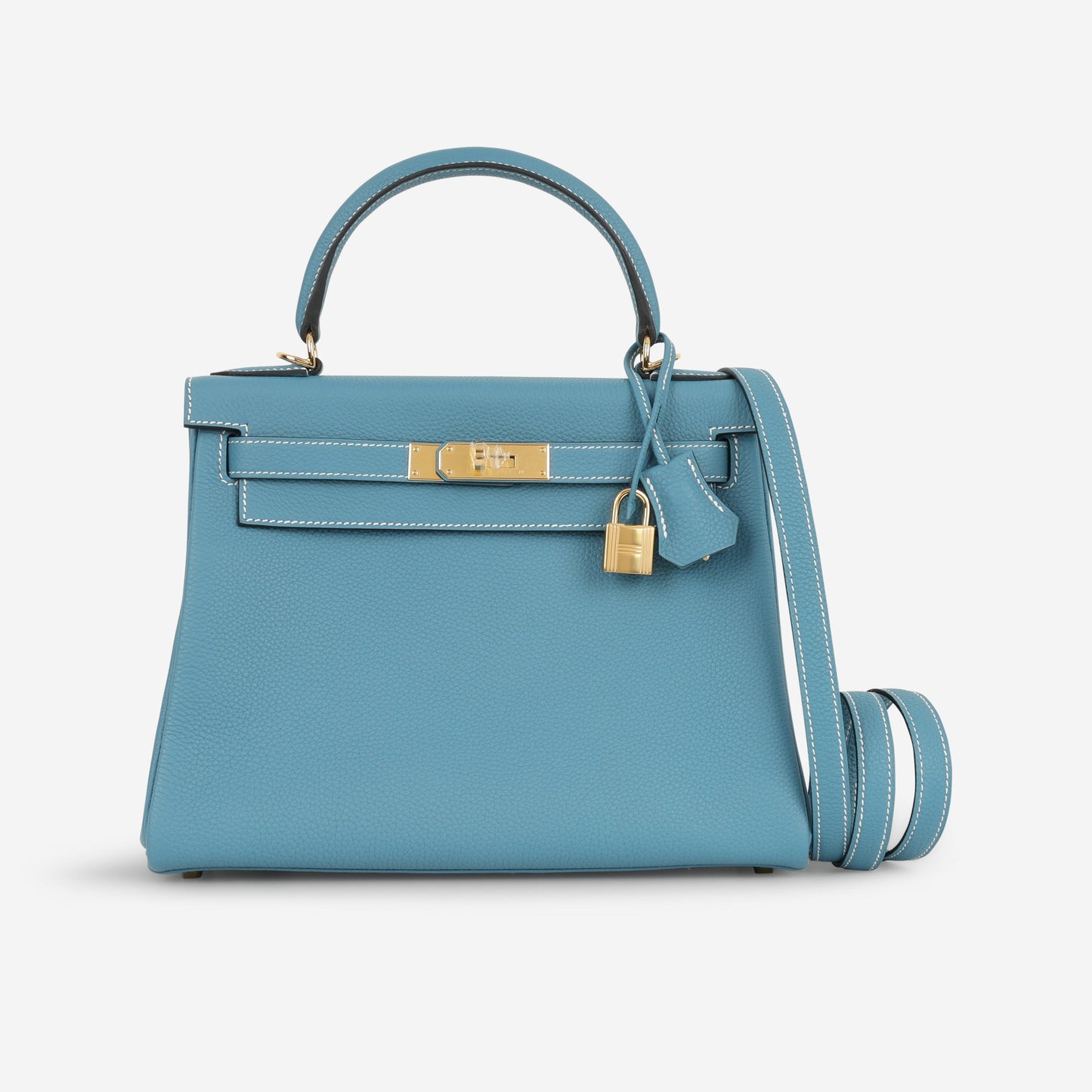 Hermès Kelly 28 - Bleu Jean Togo | Gold Hardware