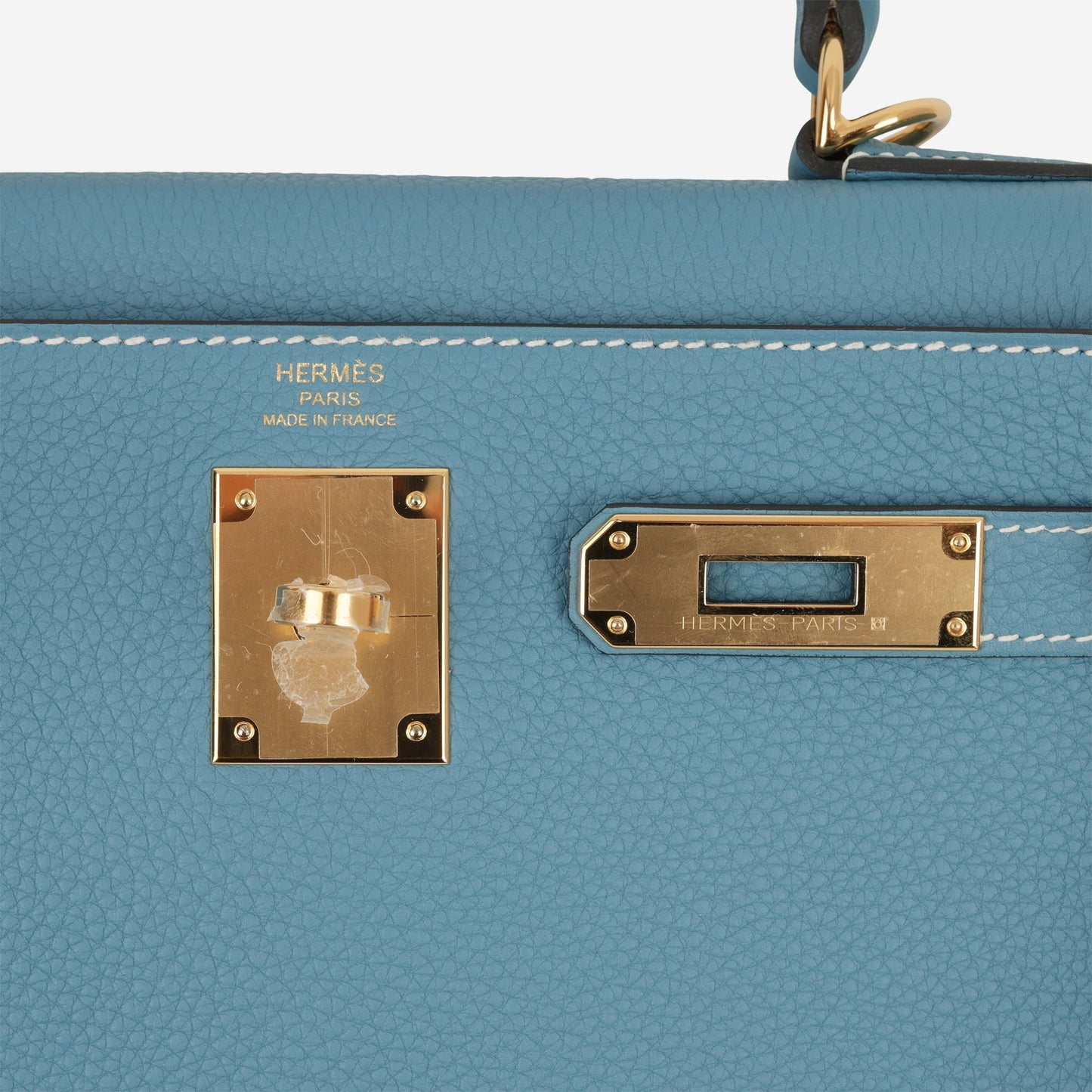 Hermès Kelly 28 - Bleu Jean Togo | Gold Hardware