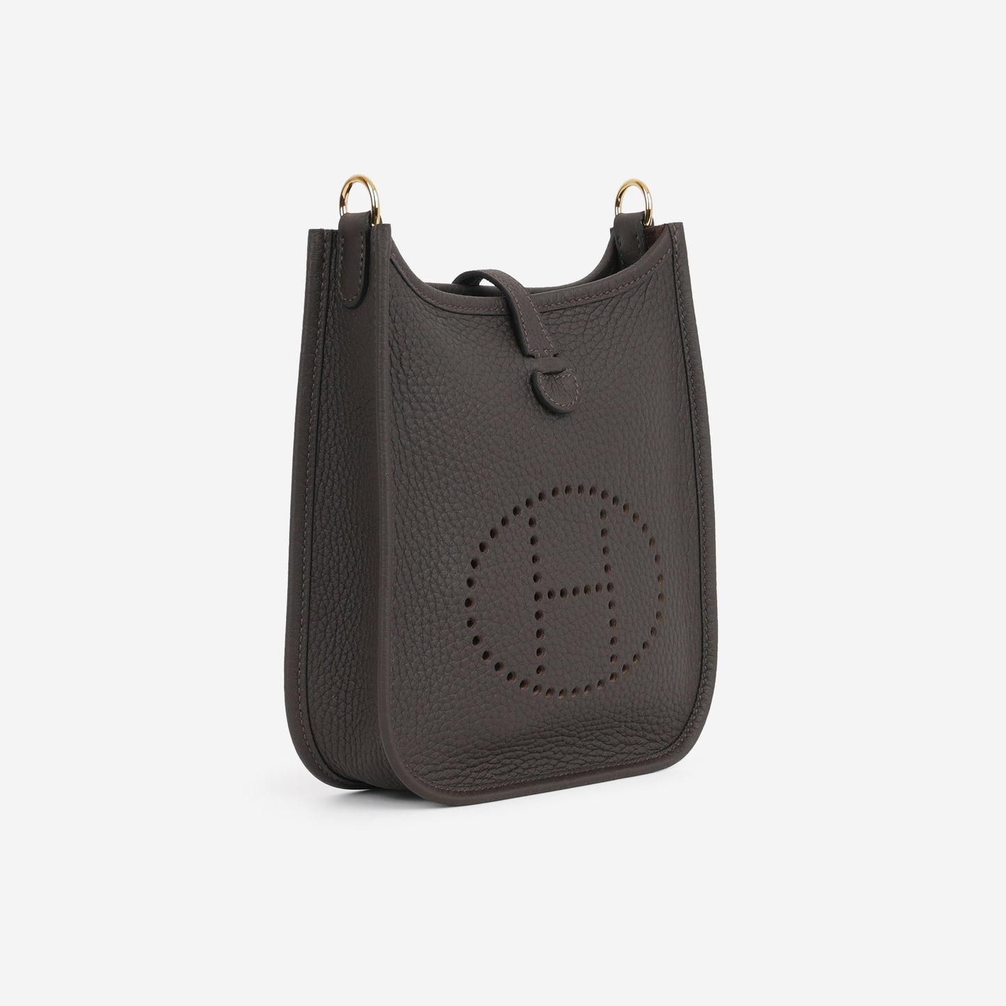 Hermès Mini Evelyne 16 - Ebene Clemence | Gold Hardware