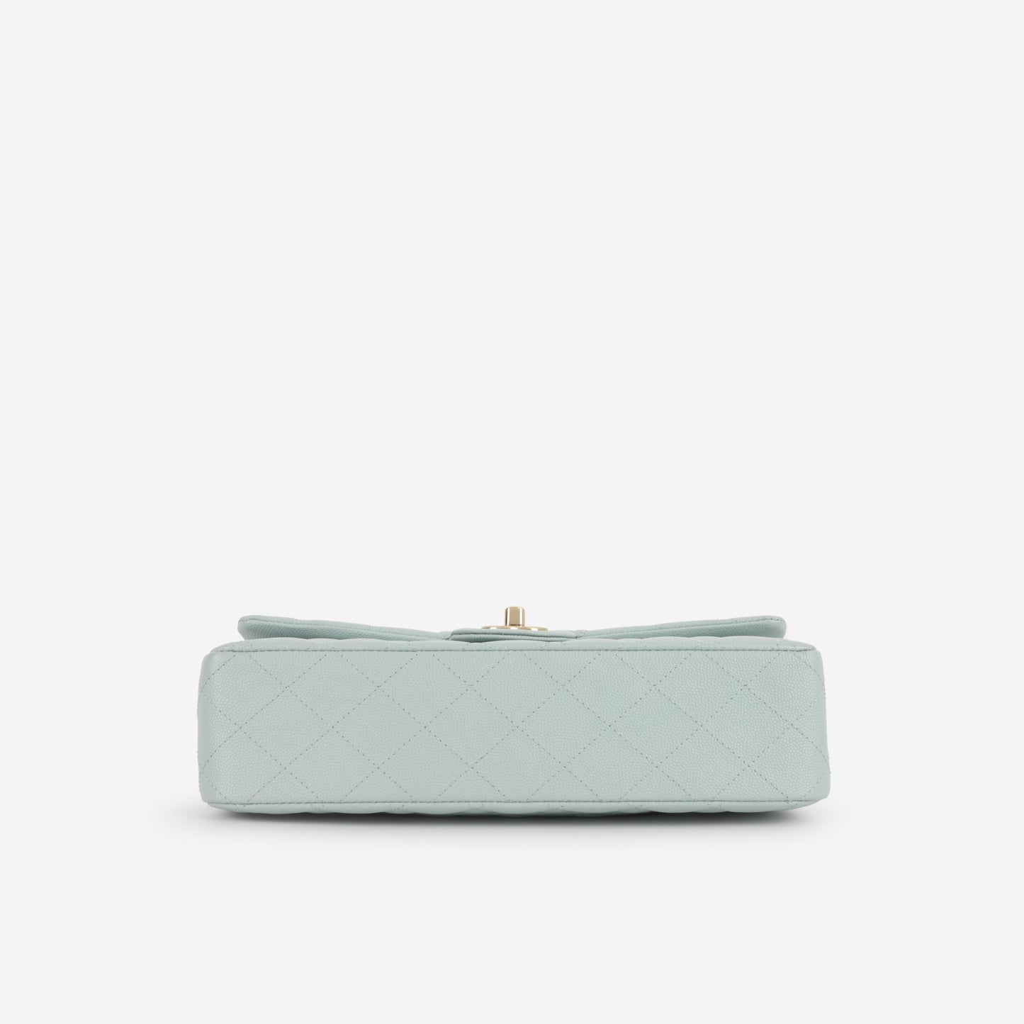 Chanel Medium Classic Flap - Light Blue Caviar | Champagne Gold Hardware
