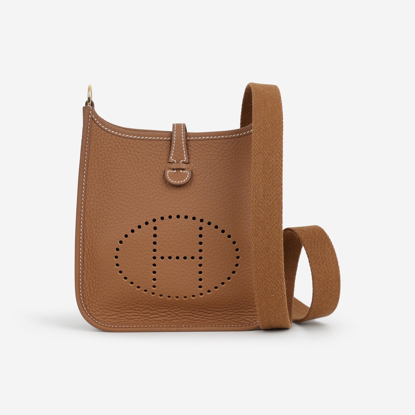 Hermès Hermès Mini Evelyne 16 - Gold Clemence | Gold Hardware