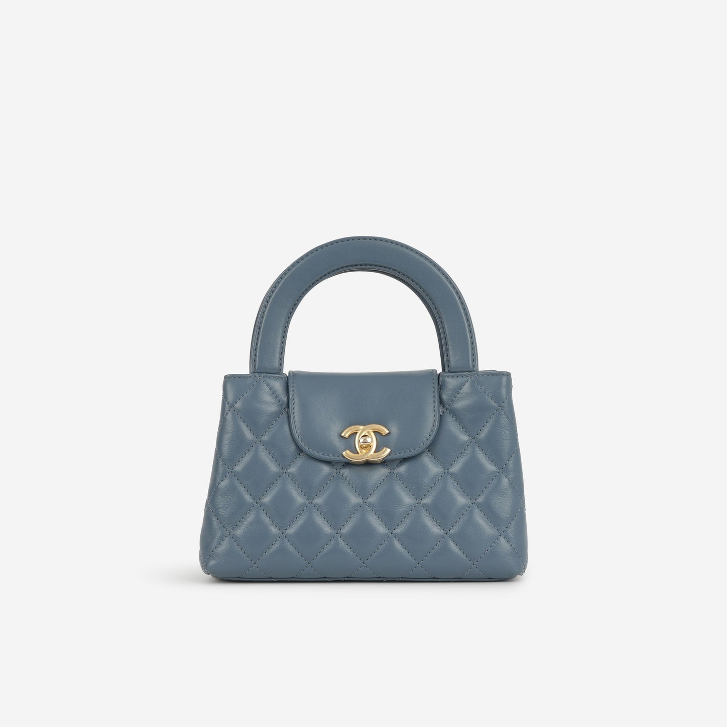 Chanel Small Kelly Re-Edition - Blue Lambskin | Gold Hardware