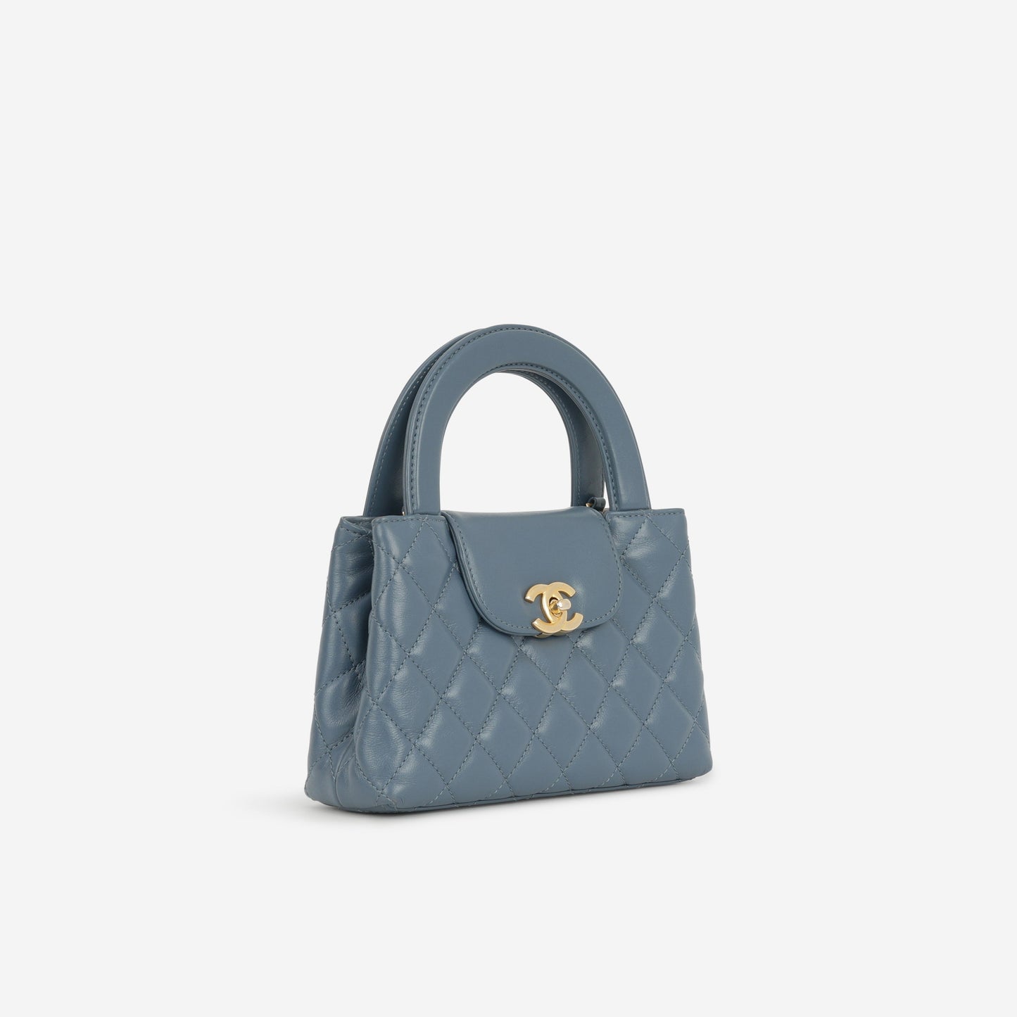 Chanel Small Kelly Re-Edition - Blue Lambskin | Gold Hardware