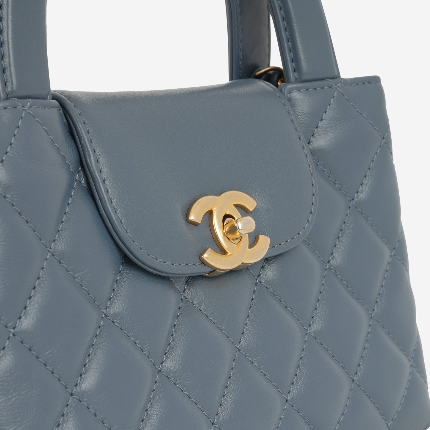 Chanel Small Kelly Re-Edition - Blue Lambskin | Gold Hardware