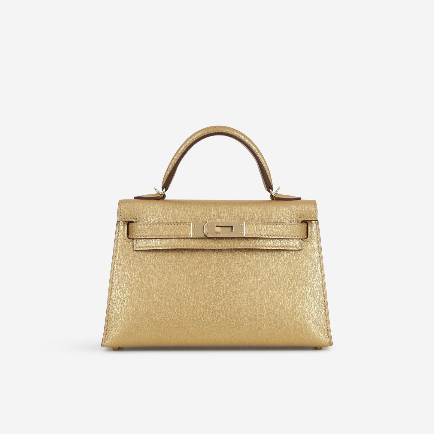 Hermès Mini Kelly - Dore Chevre | Permabrass Hardware