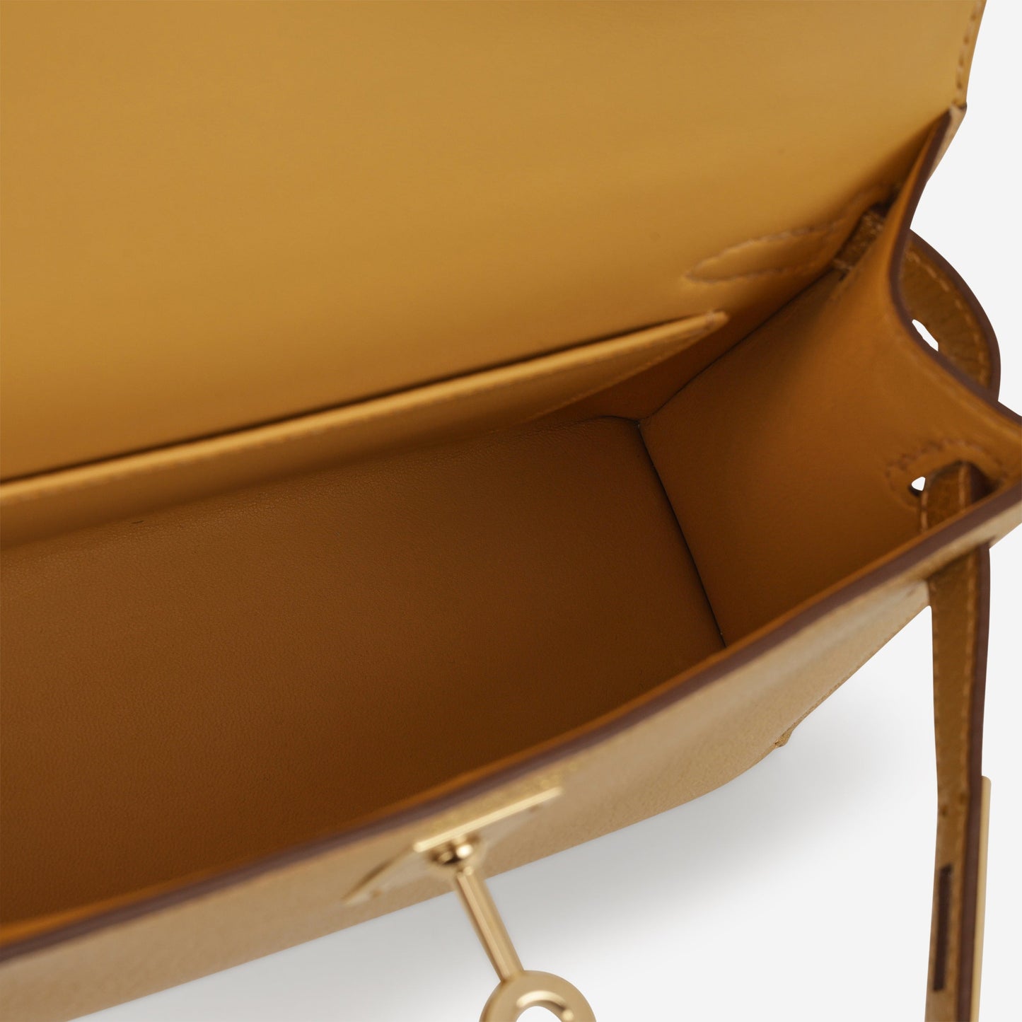 Hermès Mini Kelly - Dore Chevre | Permabrass Hardware