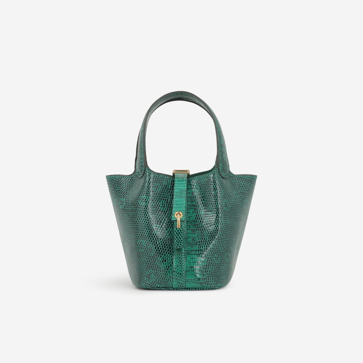 Hermès Micro Picotin 14 - Vert Vertigo Lizard | Gold Hardware
