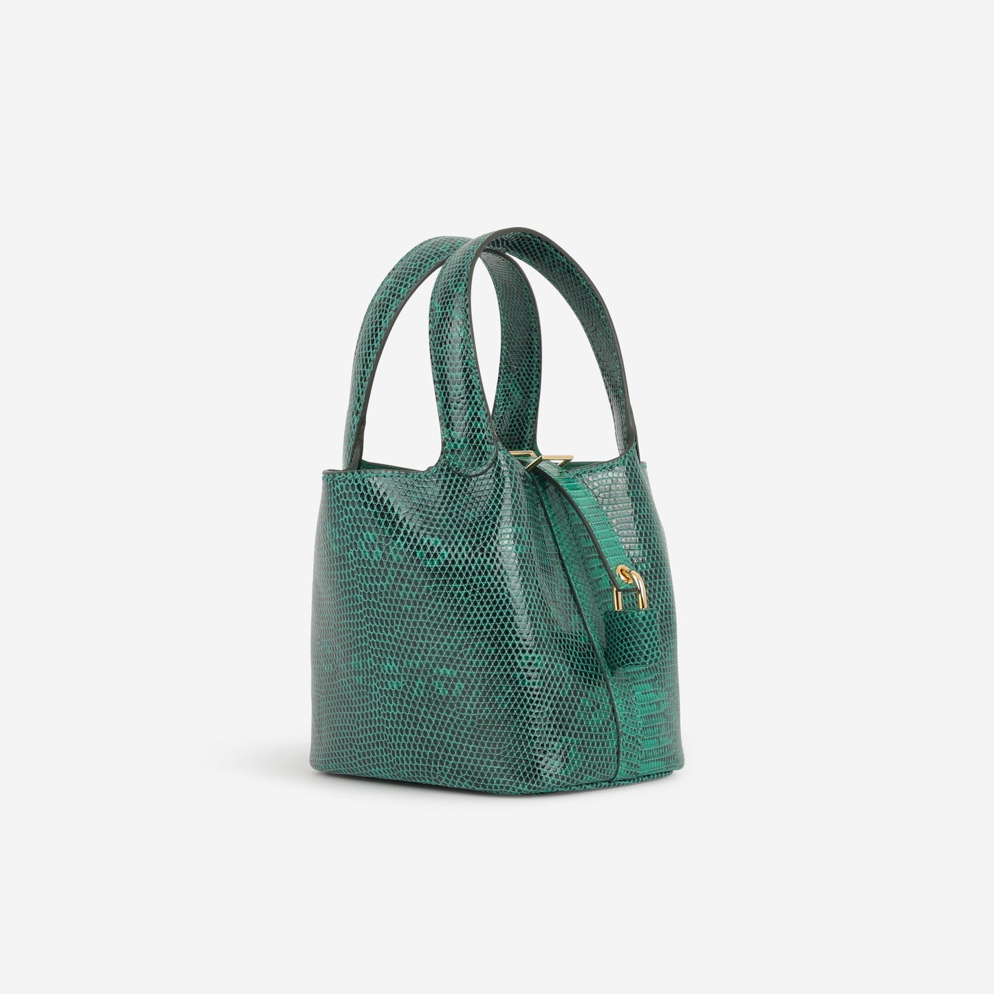 Hermès Micro Picotin 14 - Vert Vertigo Lizard | Gold Hardware