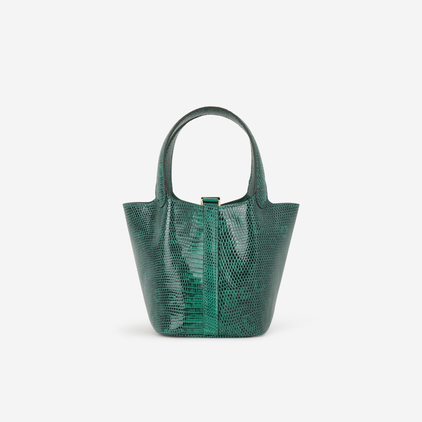 Hermès Micro Picotin 14 - Vert Vertigo Lizard | Gold Hardware